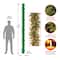 9' x 10" Pre-lit Glittery Pine Artificial Christmas Garland with 100 Clear Lights